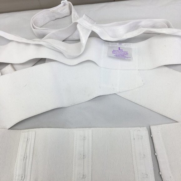 Best Cradle/Azmed Belly Band Set Tan and White Size L/OS EXCELLENT Condition - Picture 10 of 11